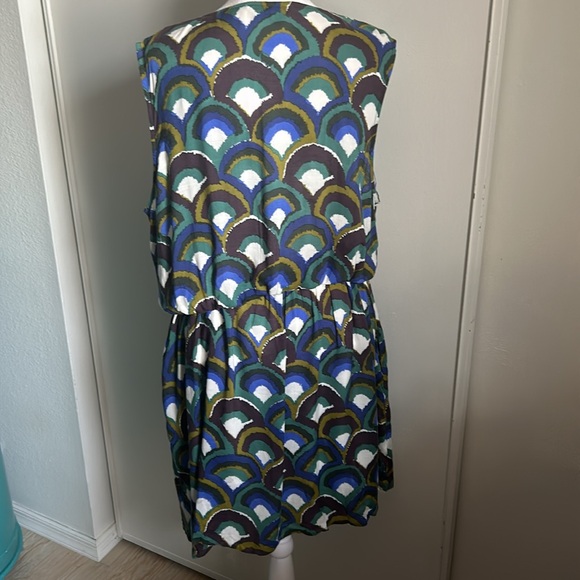 Boden Women’s Plus Size Sleeveless Surplice V-Neck Retro Multicolor Print - Picture 4 of 10